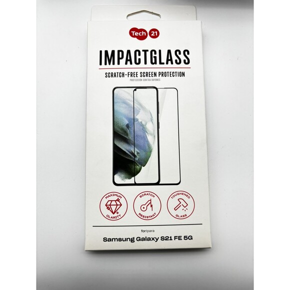 TECH 21 TEMPERED GLASS SAMSUNG GALAXY S21 FE FAST SHIPPING - Picture 1 of 3